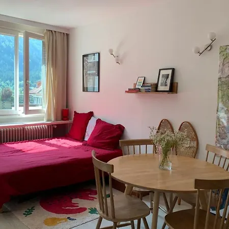 Studio Cosy With Balcony And View On Mont-Blanc 아파트